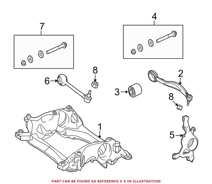 Mercedes Steering Knuckle - Front Driver Left 2043322901